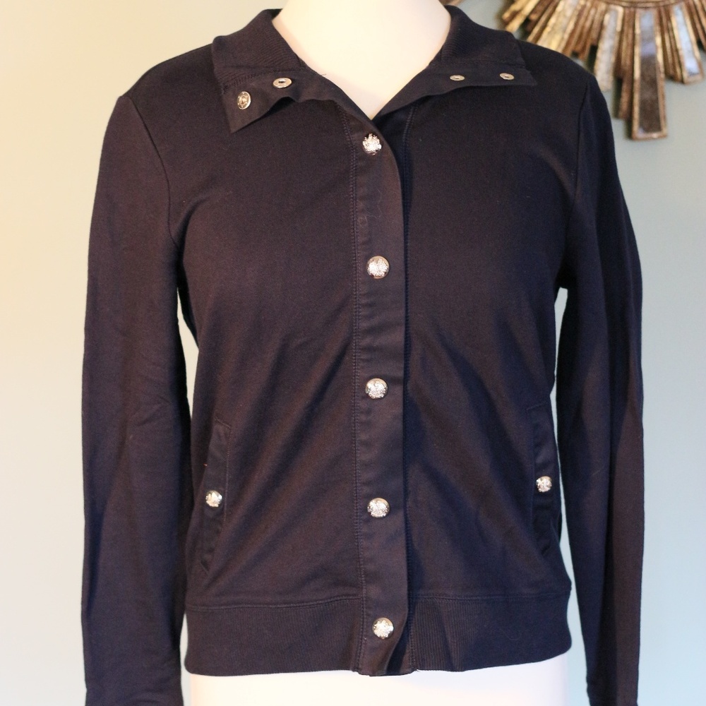 Ralph Lauren navy button up jacket. NWOT. Petite M